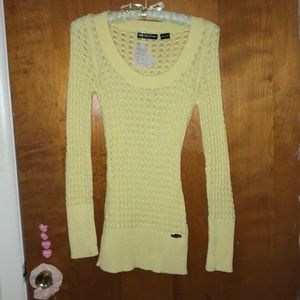 Canary Yellow Guess Jeans Sweater